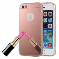 Дзеркальна захисна панель для iPhone 5 / 5S / SE (2016) - рожева