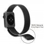 Металевий ремінець по-міланському тягнути для Apple Watch Ultra 49mm / 46mm / 45mm / 44mm / 42mm - темно-сірий