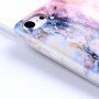 Захисний м'який чохол із пластика з підставкою для Apple iPhone 6 Plus / 6S Plus - зелений мармур