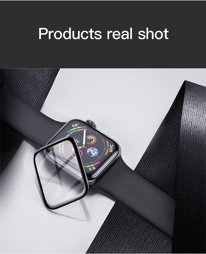 BASEUS загартоване скло для Apple Watch 40mm - чорний
