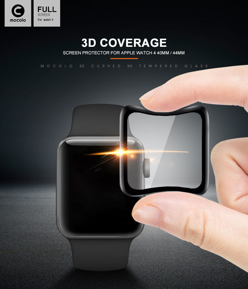 Mocolo загартоване 3D скло з м'якою гранею для Apple Watch 40mm