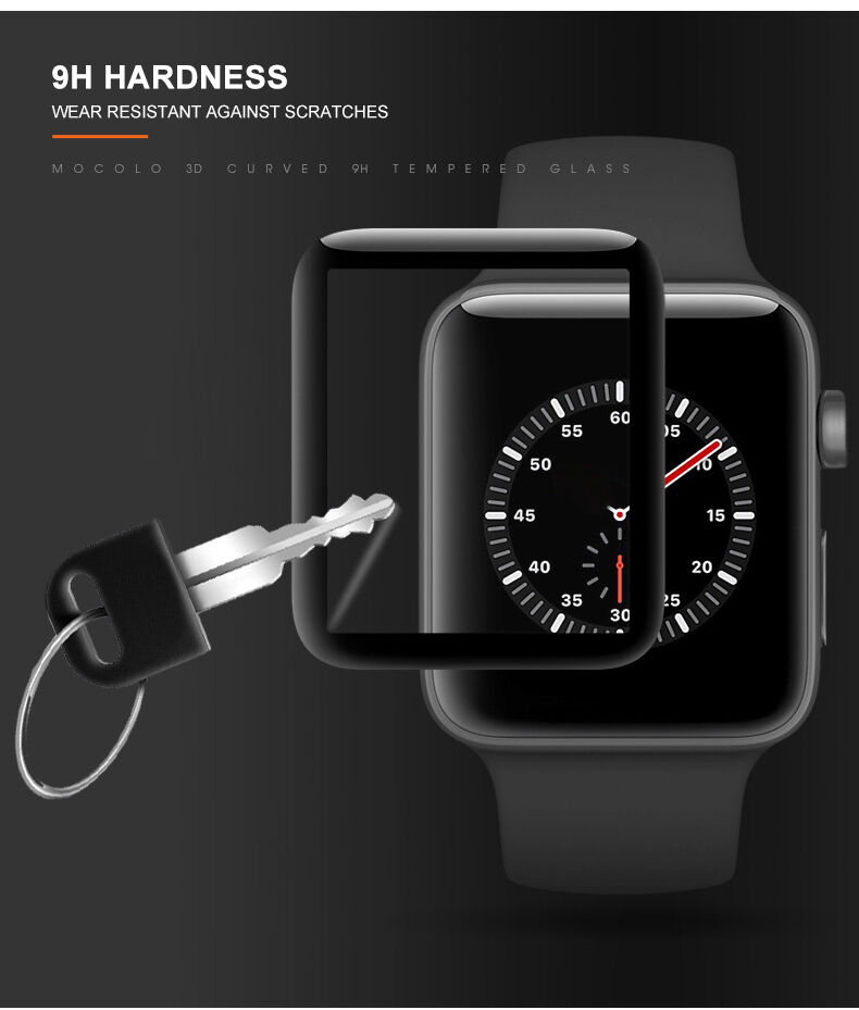 Mocolo загартоване 3D скло з м'якою гранею для Apple Watch 40mm