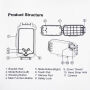 HAWEEL водонепроникний чохол на глибину 40 м для iPhone SE (2020/2022) / 8 / 7 - чорний