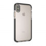 Панель на iPhone XS / iPhone X з посиленим каркасом та з захистом проти падіння - чорно-біла