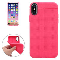 Панель на iPhone XS / iPhone X - стільникова структура - рожева