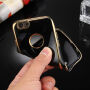 Чохол на Apple iPhone 6 / 6S з 360° - ним захистом та блискучими краями - захищає передню та задню сторони - чорний