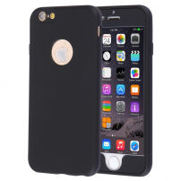 Пластиковий футляр на iPhone 6 Plus / 6S Plus з 360°-ним захистом - захищає передню та задню сторону - чорний