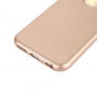 Пластиковий футляр на iPhone 6 / 6S з 360°-ним захистом - захищає передню та задню сторону - золотий