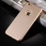 Пластиковий футляр на iPhone 6 Plus / 6S Plus з 360°-ним захистом - захищає передню та задню сторону - золотий