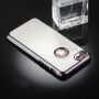 Чохол на Apple iPhone 8 / 7 з 360° - ним захистом та блискучими краями - захищає передню та задню сторони - сірий