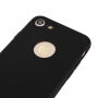 Силіконовий футляр на iPhone 8 / 7 з 360°-ним захистом - захищає передню та задню сторону - чорний