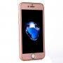 Силіконовий футляр на iPhone 8 / 7 з 360°-ним захистом - захищає передню та задню сторону - рожево-золотий (Rose Gold)