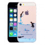 Панель на iPhone 5 / 5S / SE (2016) - розфарбована - пінгвіни
