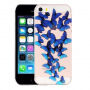 Захисний чохол розфарбована для iPhone 5 / 5S / SE (2016) - сині метелики