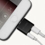 OCUBE 2 в 1 перехідник Lightning на 3.5 мм порт та Lightning для Apple iPhone - чорний