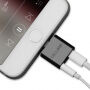 OCUBE 2 в 1 перехідник Lightning на 3.5 мм порт та Lightning для Apple iPhone - чорний