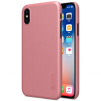 NILLKIN задня панель з захистом дисплею для Apple iPhone XS / iPhone X - рожево-золота