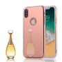 Дзеркальна захисна панель для iPhone XS / iPhone X - рожево-золота