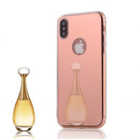 Дзеркальна захисна панель для iPhone XS / iPhone X - рожево-золота