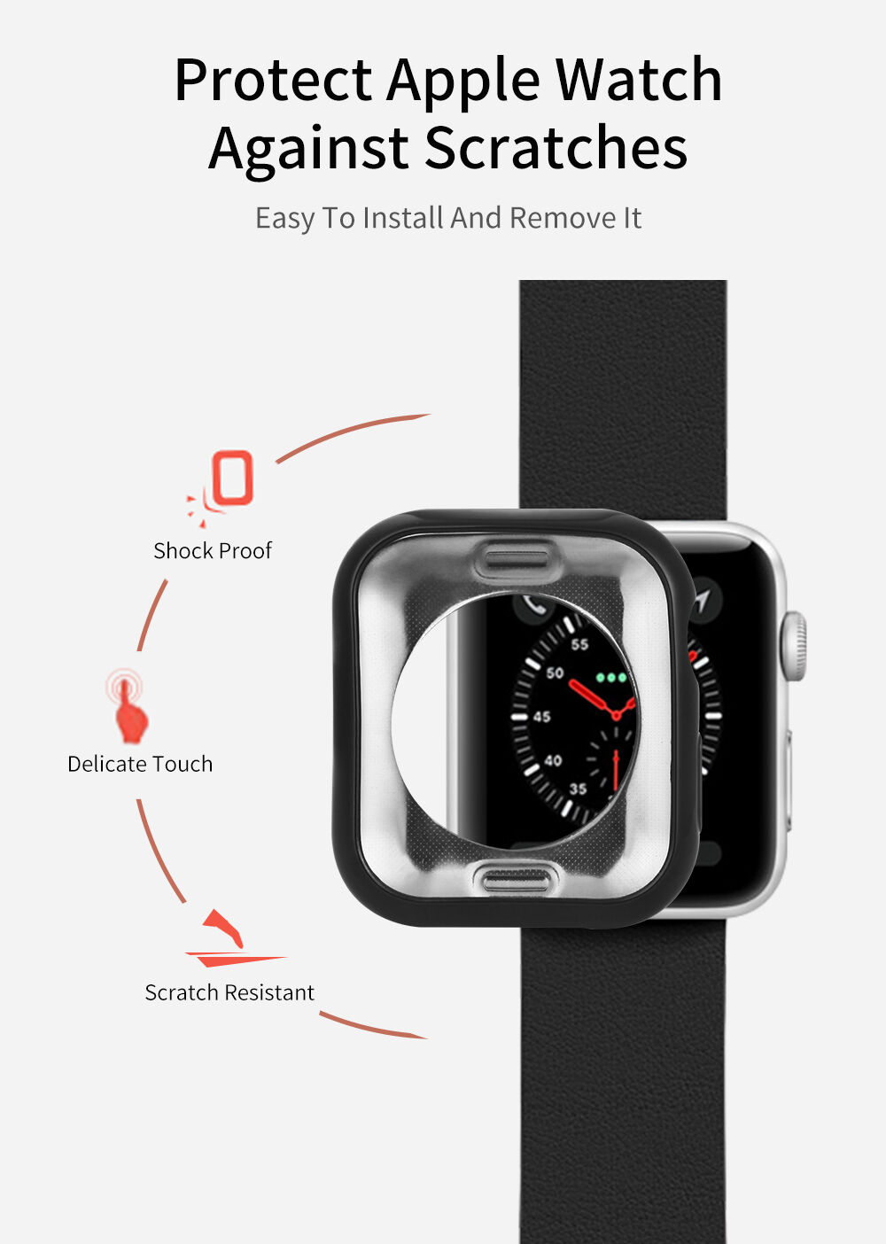 Dux Ducis захисний чохол для Apple Watch 44mm - рожевий