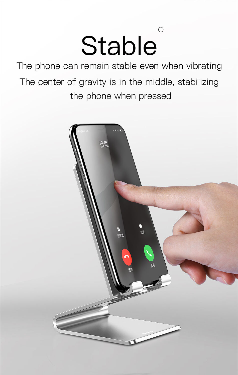 BASEUS елегантна підставка для iPhone - чорний