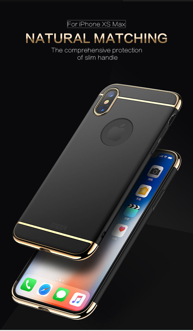 MOFI luxusní kryt pro iPhone XS Max - černá