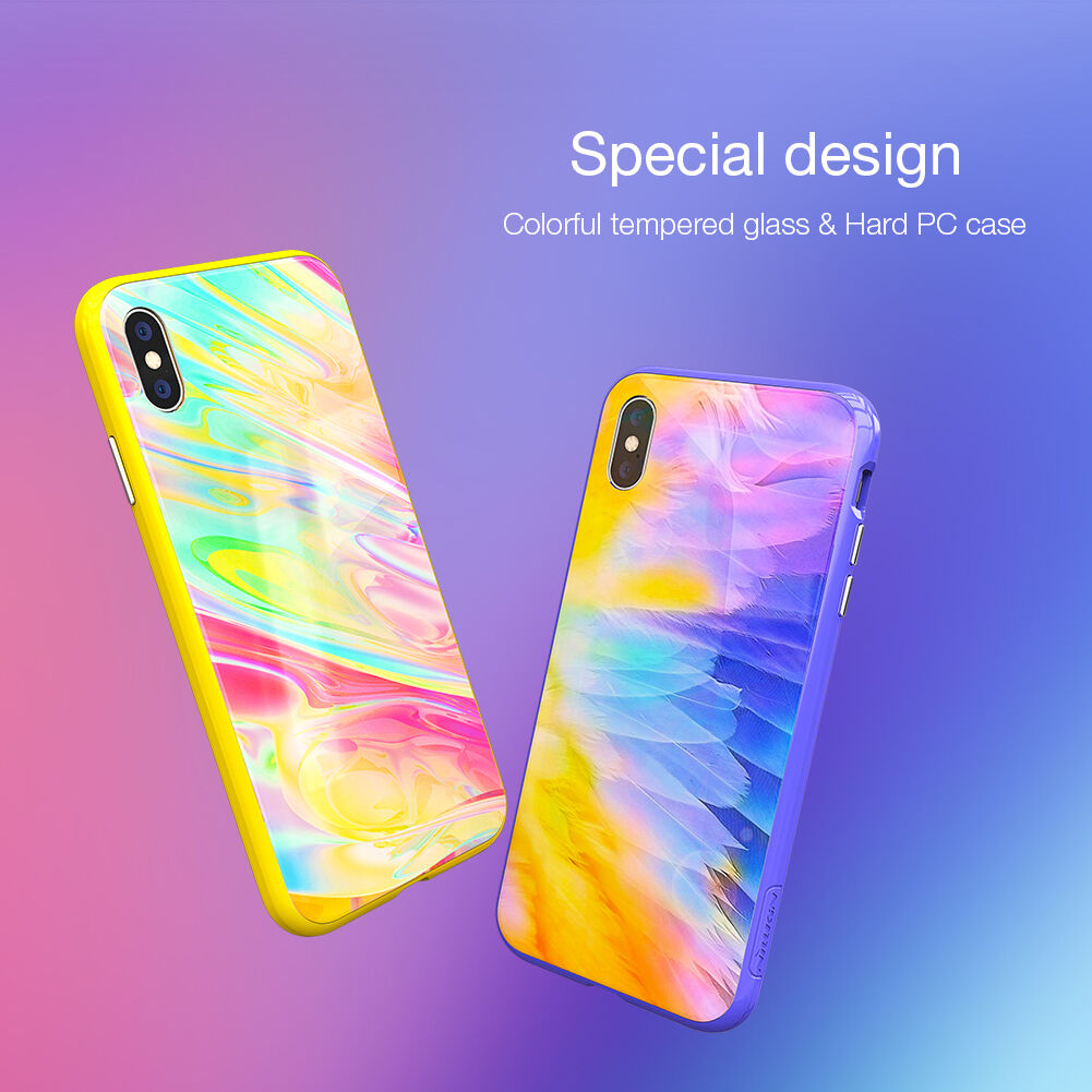 NILLKIN Ombre kryt pro iPhone XS Max - žlutá