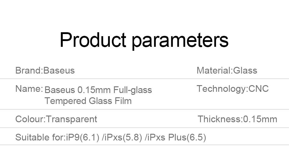 BASEUS загартоване скло для iPhone XR