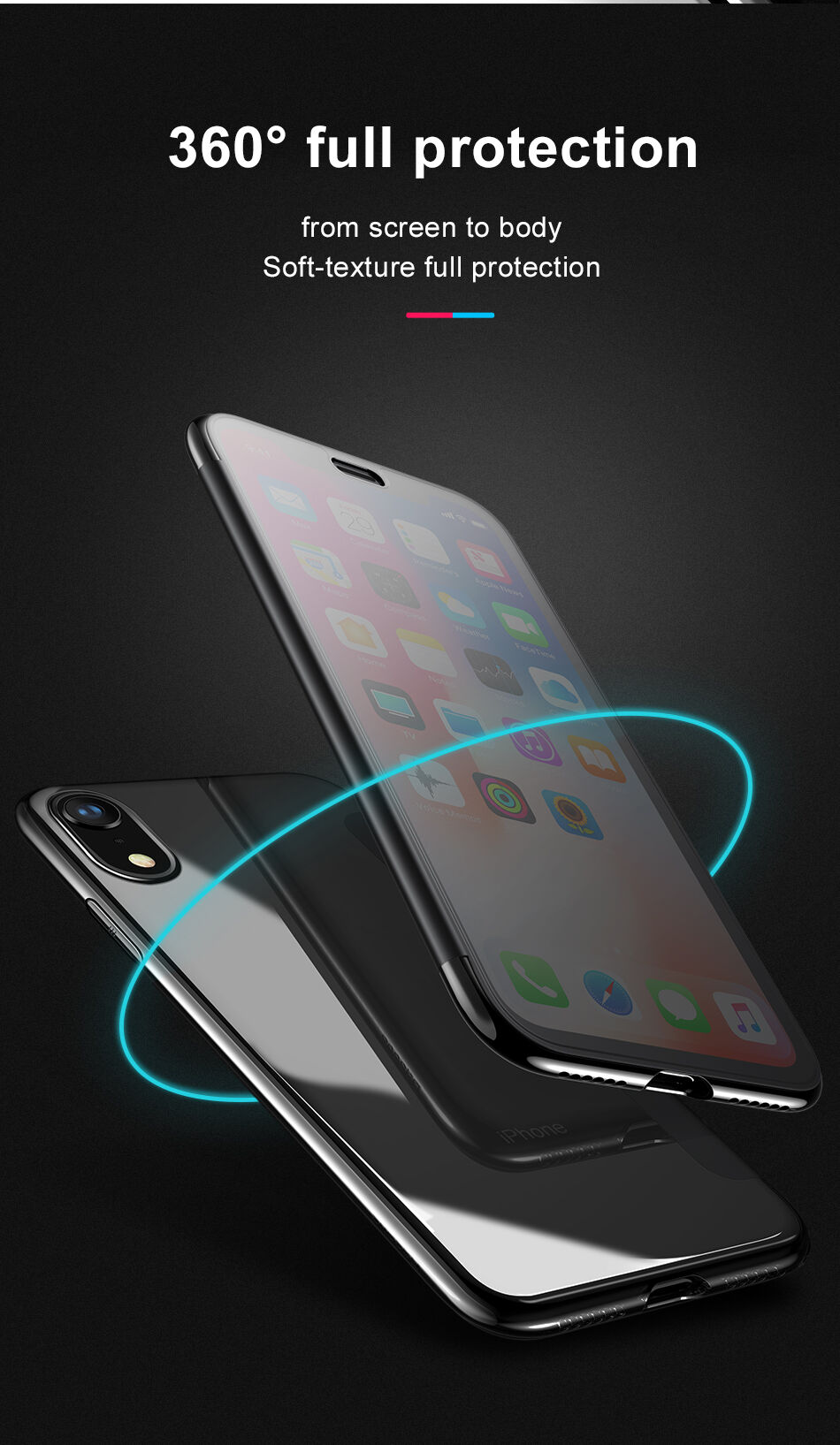 BASEUS flipové pouzdro pro iPhone XS Max - černá
