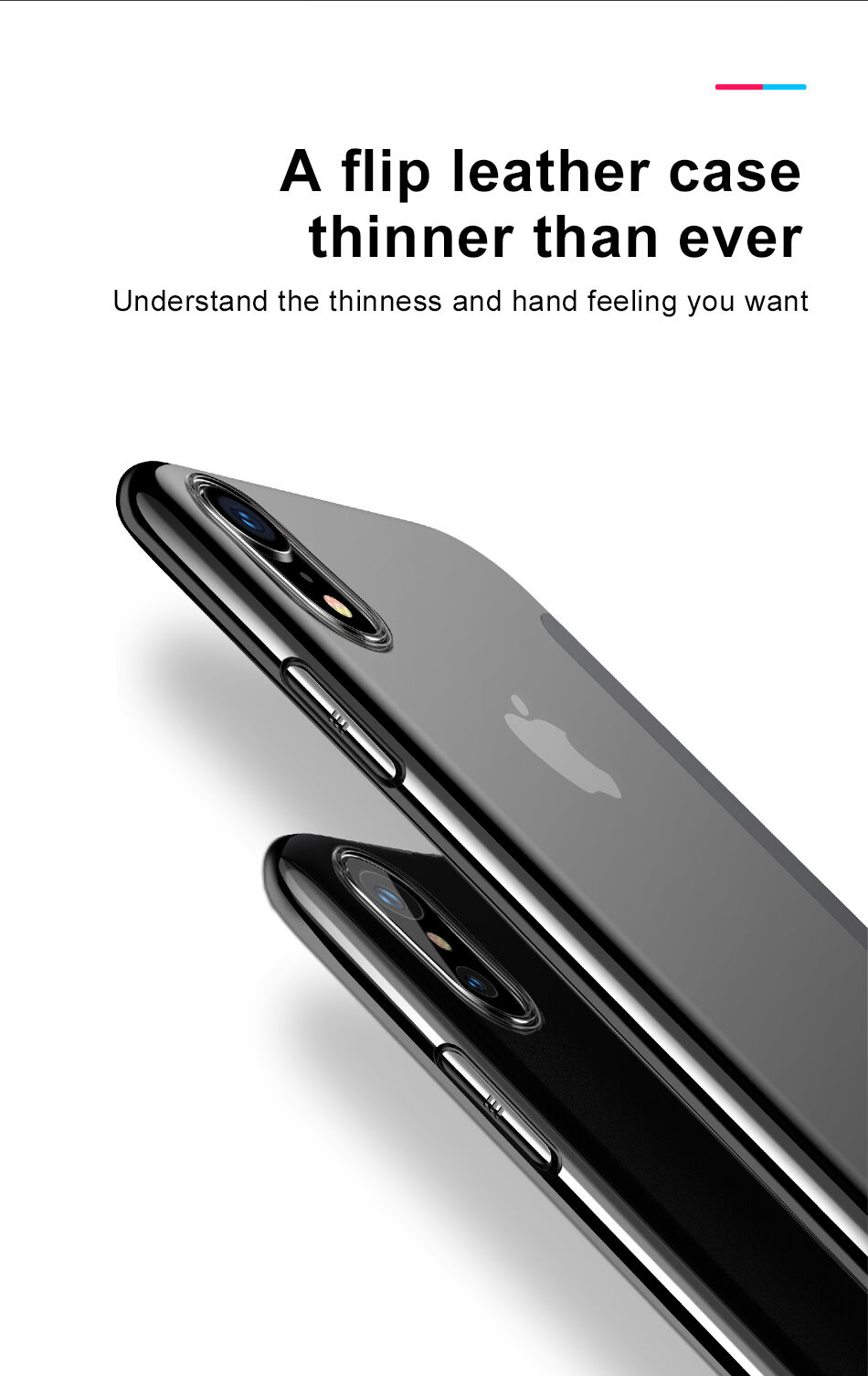 BASEUS flipové pouzdro pro iPhone XS Max - červená