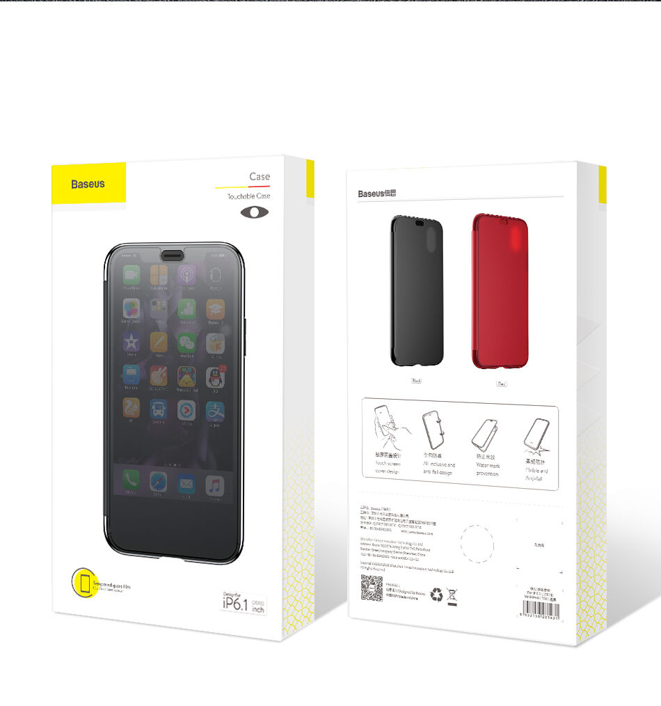 BASEUS flipové pouzdro pro iPhone XS Max - červená BASEUS flipové pouzdro pro iPhone XS Max - červená
