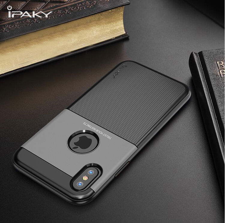 IPAKY Grid kryt pro iPhone XS Max - modrá