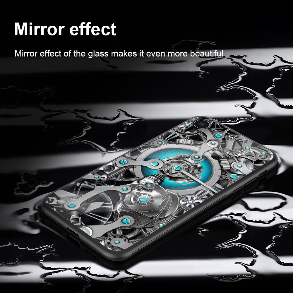 NILLKIN Spacetime kryt se skleněnou zadní stranou pro iPhone XR
