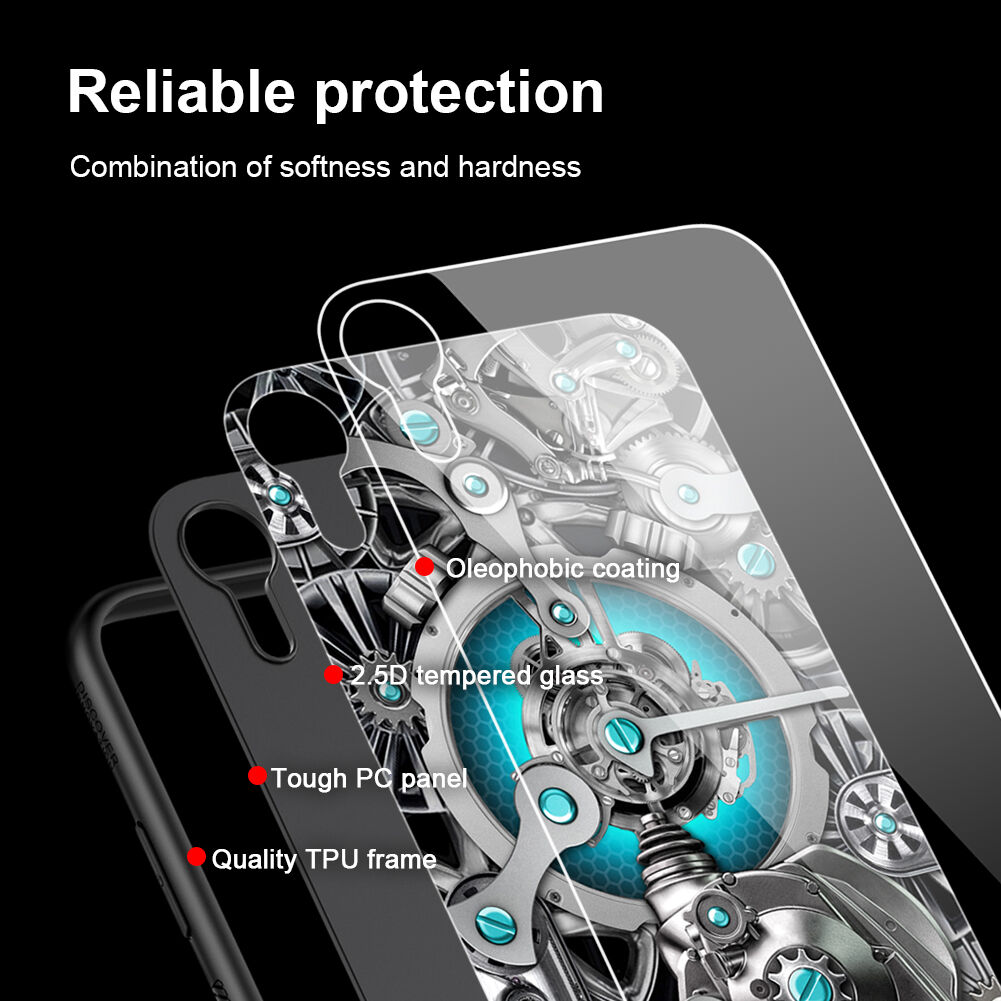 NILLKIN Spacetime kryt se skleněnou zadní stranou pro iPhone XR