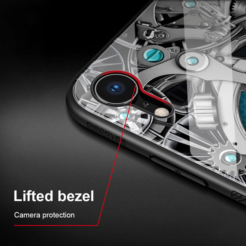 NILLKIN Spacetime kryt se skleněnou zadní stranou pro iPhone XR