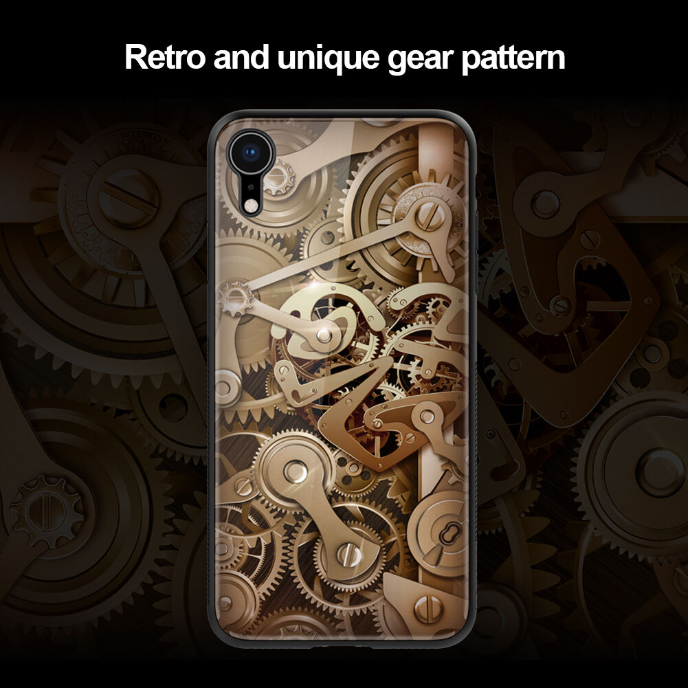 NILLKIN Gear kryt se skleněnou zadní stranou pro iPhone XR