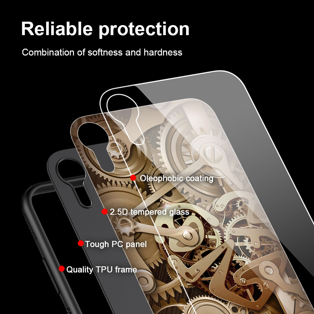 NILLKIN Gear kryt se skleněnou zadní stranou pro iPhone XR