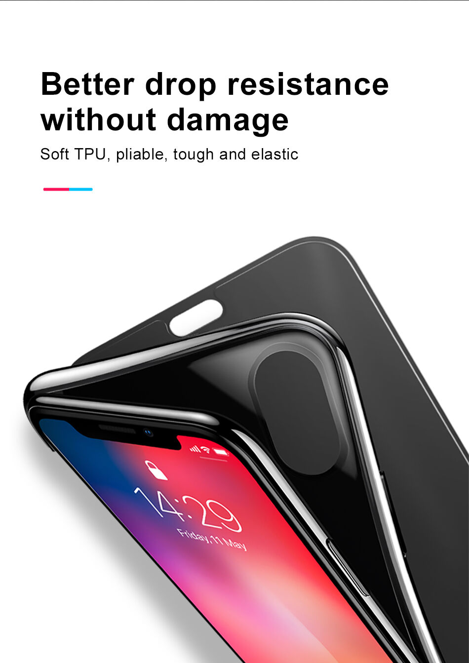 BASEUS flipové pouzdro pro iPhone XS - černá