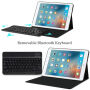 Чохол з бездротовою Bluetooth клавіатурою для Apple iPad 9,7" (2017) - чорний