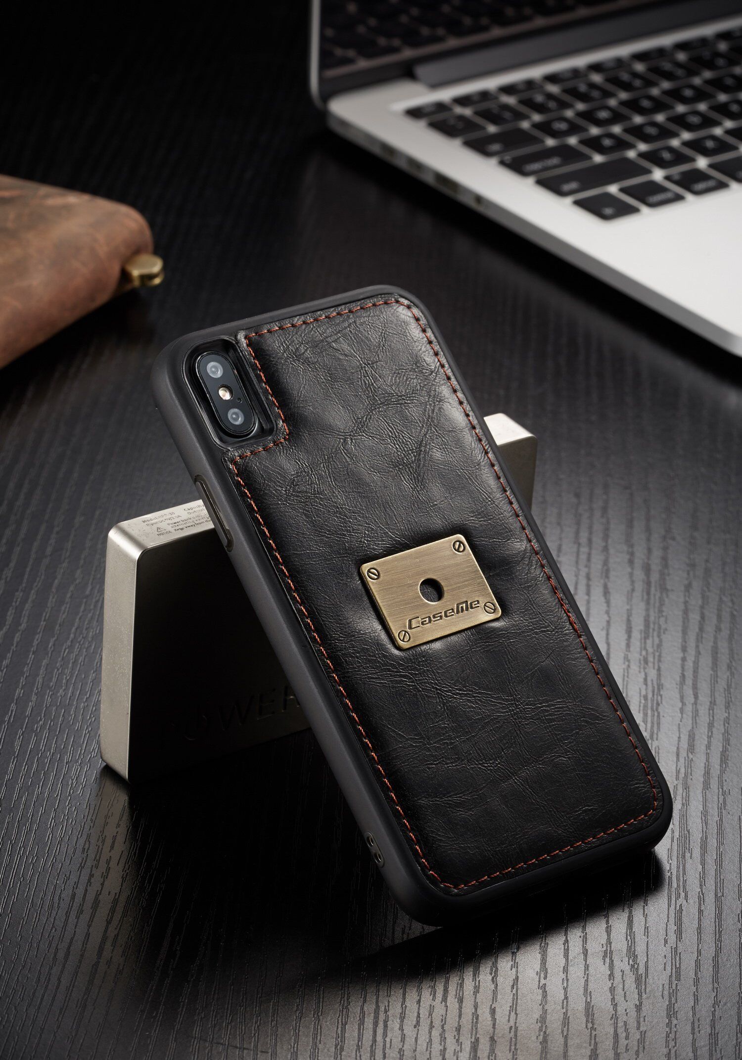 CASEME 2v1 odnímatelné pouzdro pro iPhone XS Max - černá