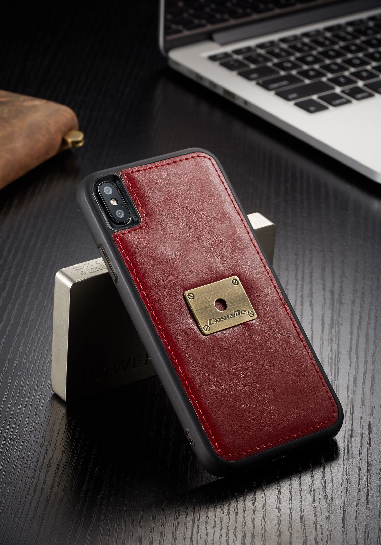 CASEME 2v1 odnímatelné pouzdro pro iPhone XS Max - černá