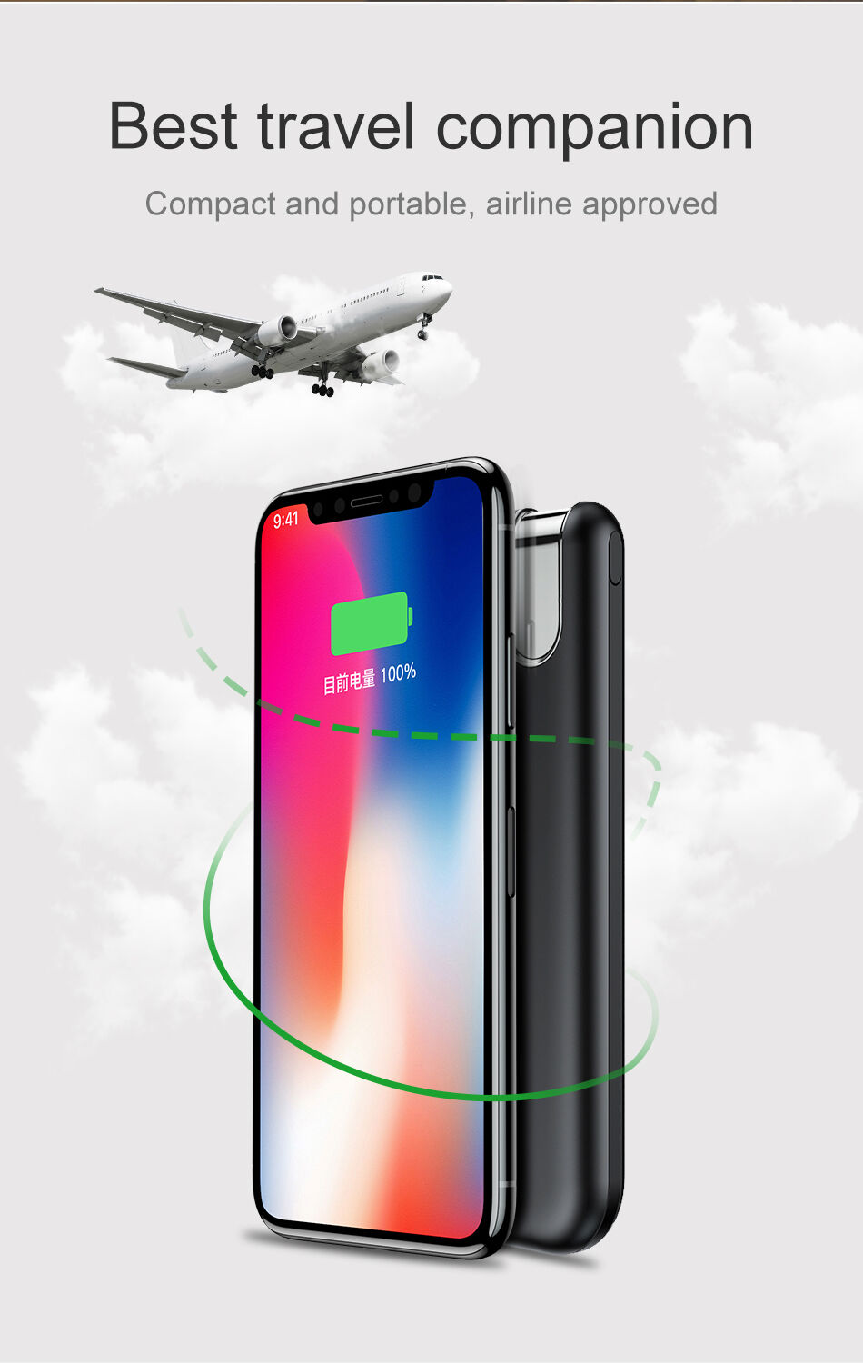 BASEUS powerbank 10000mAh з бездротовою зарядкою - чорний