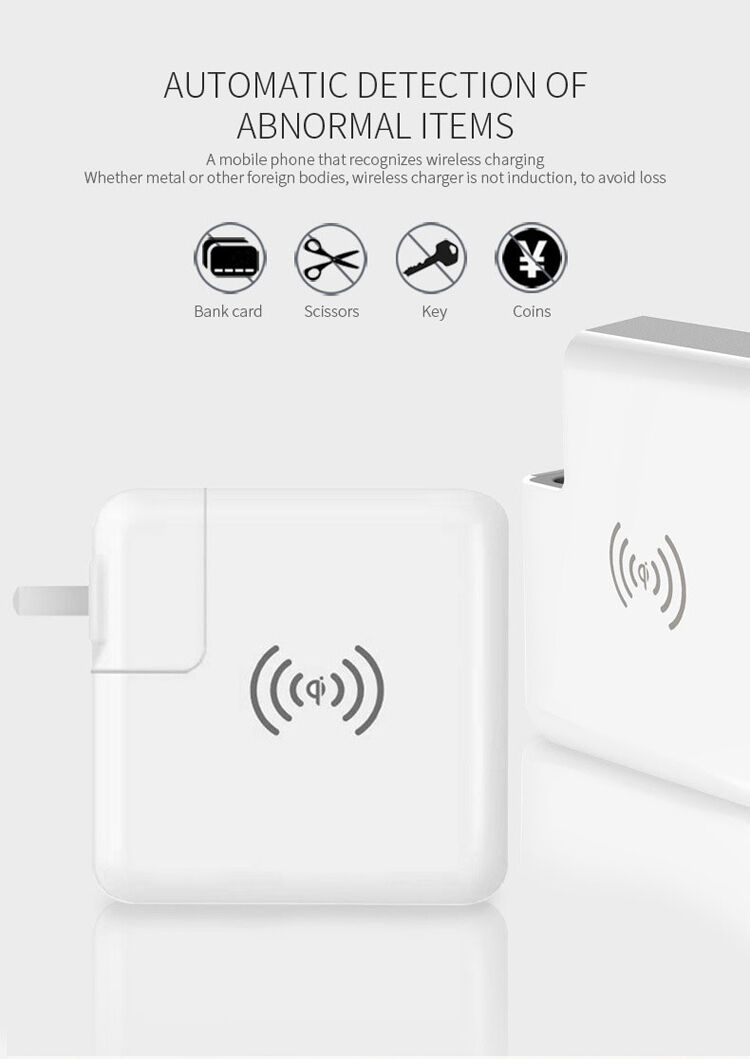 Зарядка / powerbank 6700mAh зі обмінними штекерами (AU / UK / US / EU) та бездротовою зарядкою