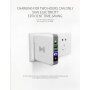 Зарядка / powerbank 6700mAh зі обмінними штекерами (AU / UK / US / EU) та бездротовою зарядкою