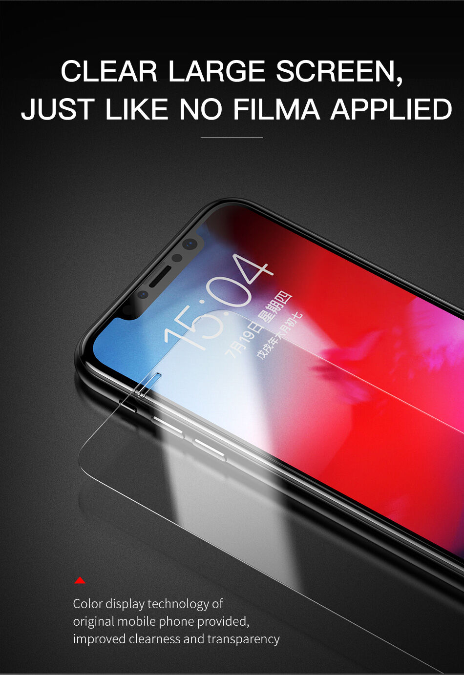 BASEUS загартоване скло на переднюю та заднюю сторону iPhone XS Max