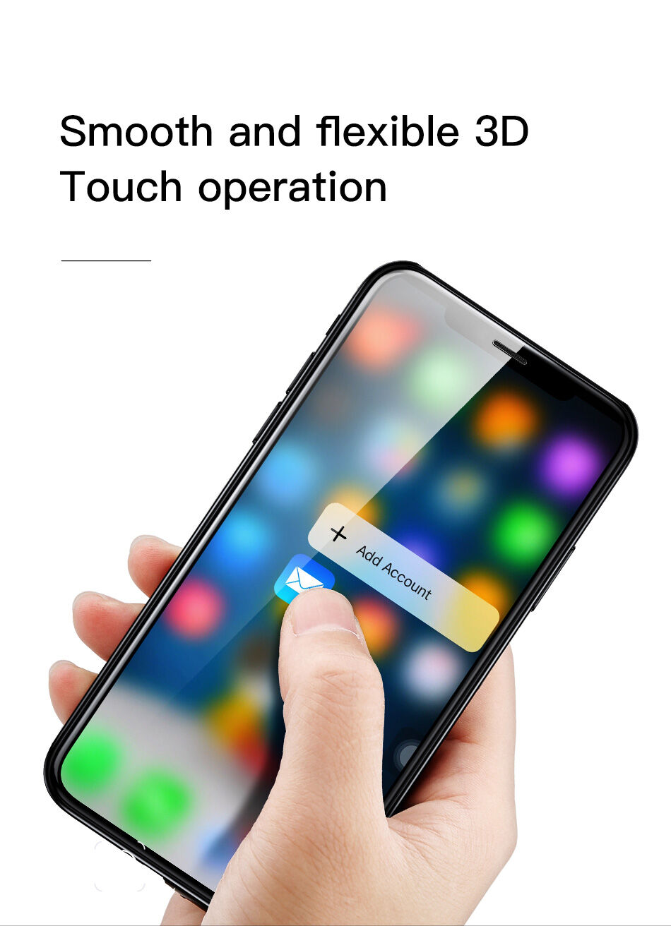 BASEUS загартоване скло на переднюю та заднюю сторону iPhone XS Max
