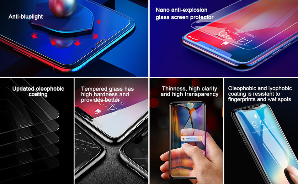 BASEUS загартоване скло для iPhone XS Max - прозорий