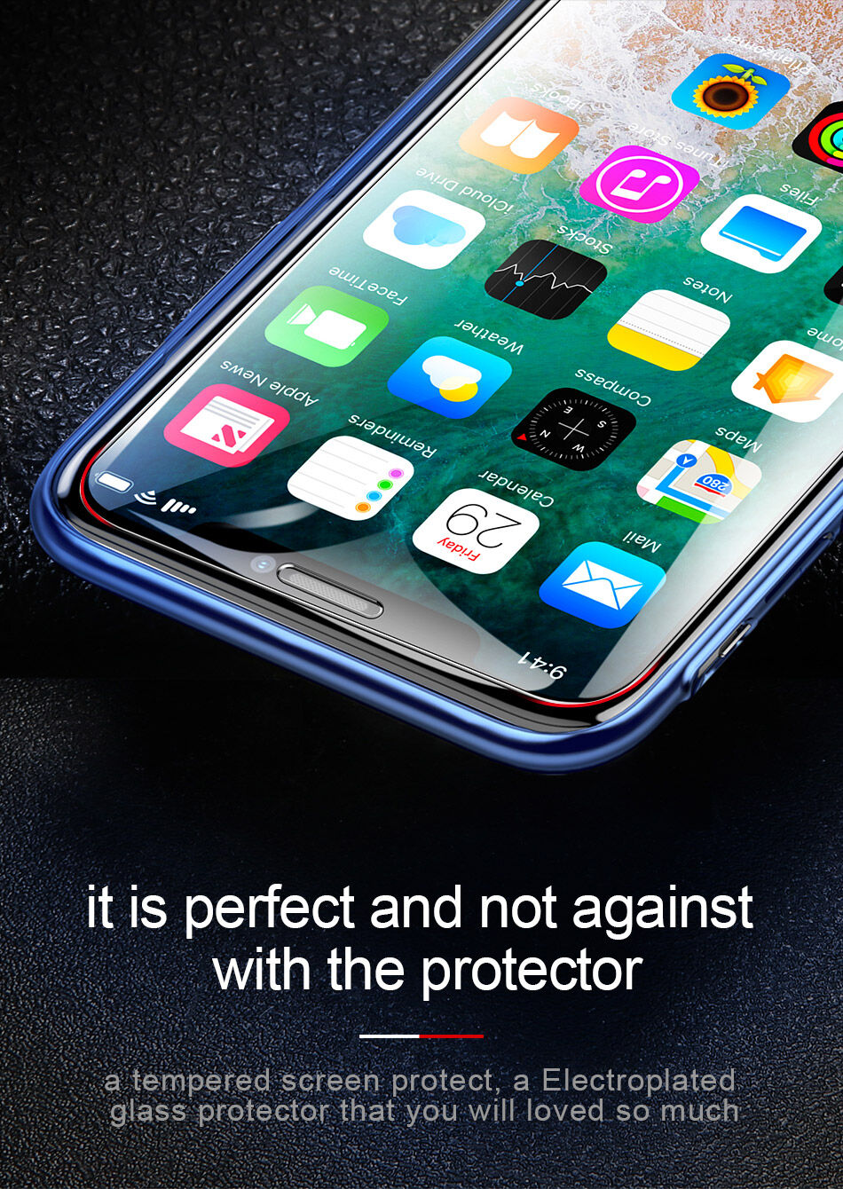 BASEUS загартоване скло для iPhone XS Max - прозорий