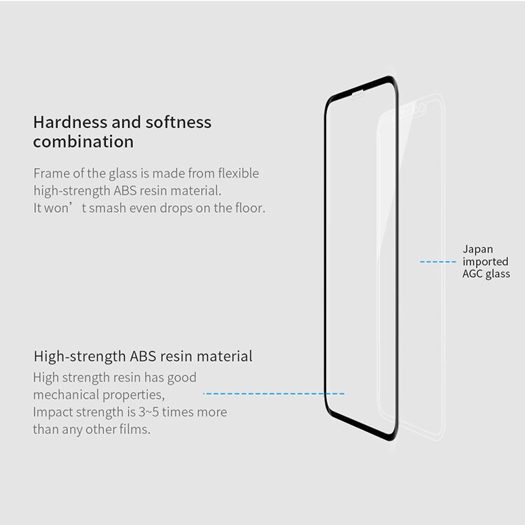 NILLKIN загартоване 3D скло для iPhone XS Max - чорний