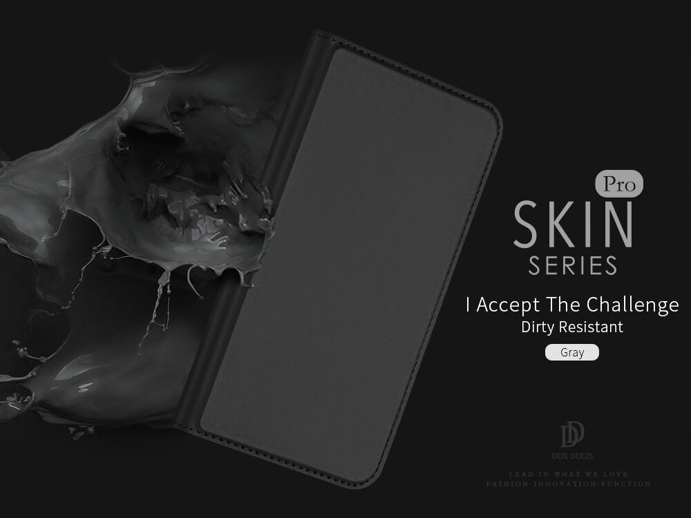 DUX DUCIS flipové pouzdro pro iPhone XS Max - šedá